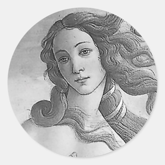 白黒 – 金星のバール，女神 ラウンドシール (正面)