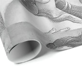 白黒-金星の女神のBirh ラッピングペーパー (ロールコーナー)