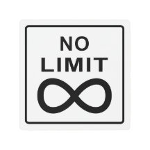 白黒"限界無し"の制限速度の印