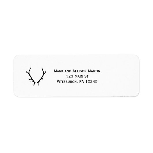 白黒(〔雄ジカの〕枝角) ラベル (正面)