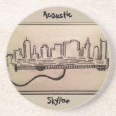 白黒"音響のスカイライン"のコースター コースター (正面)