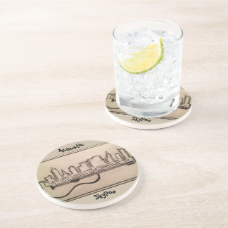 白黒"音響のスカイライン"のコースター コースター