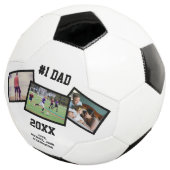 白黒#1パパ3 Photo Father's Day サッカーボール (3/4)