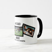 白黒#1パパ3 Photo Father's Day マグカップ (正面右)