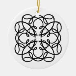 白黒#1 セラミックオーナメント