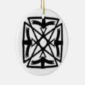 白黒#2「火の鳥」 セラミックオーナメント (右)