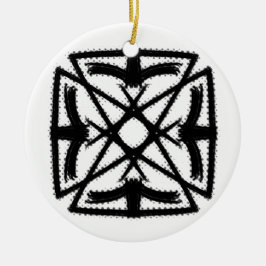 白黒#2「火の鳥」 セラミックオーナメント