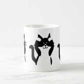白黒 | 3つの猫ちゃん モーフィングマグカップ (中央)