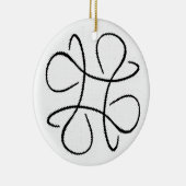 白黒#4ハッシュタファンシーグ セラミックオーナメント (右)