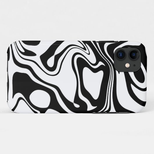 白黒 Case-Mate iPhoneケース (裏面(横))