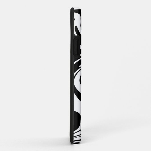 白黒 Case-Mate iPhoneケース (裏面/右)