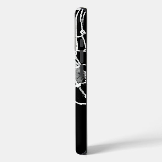 白黒 Case-Mate iPhoneケース (裏面 / 左)