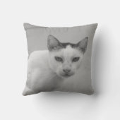 白黒 – Cat 02 クッション (裏面)