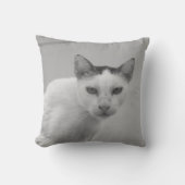 白黒 – Cat 02 クッション (正面)
