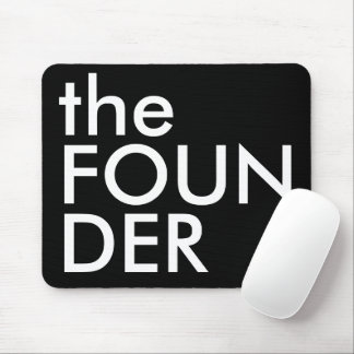 白黒 FOUNDER 太字 エグゼクティブ タイポグラフィ マウスパッド