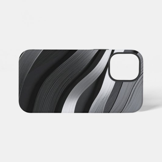 白黒 iPhoneケース (裏面横)