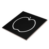 白黒Apple タイル (側面)