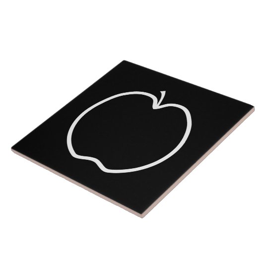 白黒Apple タイル (側面)
