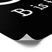 白黒Bは自転車用 ポスター (角)