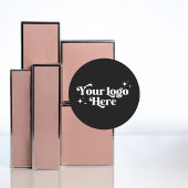 白黒Bohoスモールビジネスロゴ ラウンドシール