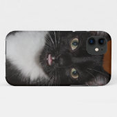 白黒CAT Case-Mate iPhoneケース (裏面(横))