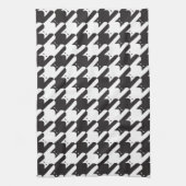 白黒CatsTooth キッチンタオル (縦)