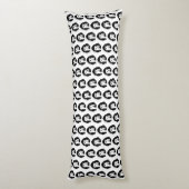 白黒cryptponk #1 keychainボタン ボディピロー (裏面 (縦))