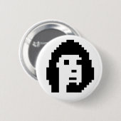 白黒cryptponk #1 keychain 缶バッジ (正面&裏面)