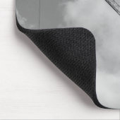 白黒Cumulonimbusクレーン- マウスパッド (コーナー)