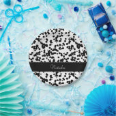 白黒Dalmatian点 ペーパープレート (パーティー)