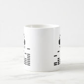 白黒DJはカバーのスタイルを作ります コーヒーマグカップ (中央)