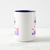 白黒DJはマイアミのカラフルのスタイルを作ります マグカップ (中央)