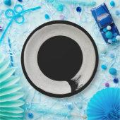 白黒Ensoシンボルディナープレート ペーパープレート (パーティー)