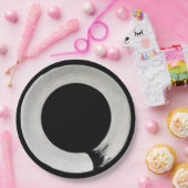 白黒Ensoシンボルディナープレート ペーパープレート (パーティー)