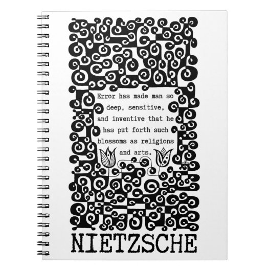 白黒ERROR引用文by Nietzsche ノートブック (正面)