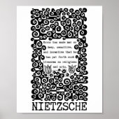 白黒ERROR引用文by Nietzsche ポスター (正面)