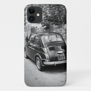 白黒FIAT 500車 iPhone 11 ケース