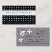 白黒Fleur de Lys 名刺 (正面/裏面)