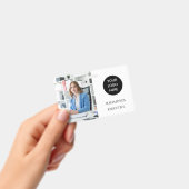 白黒IDカード会社の従業員バッジモダン バッジ (手持ち)