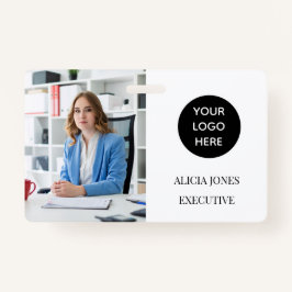 白黒IDカード会社の従業員バッジモダン バッジ