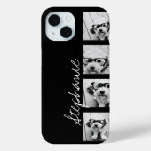 白黒Instagramフォトコラージュ Case-Mate iPhoneケース (裏面)