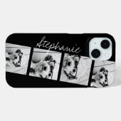 白黒Instagramフォトコラージュ Case-Mate iPhoneケース (裏面 (横))