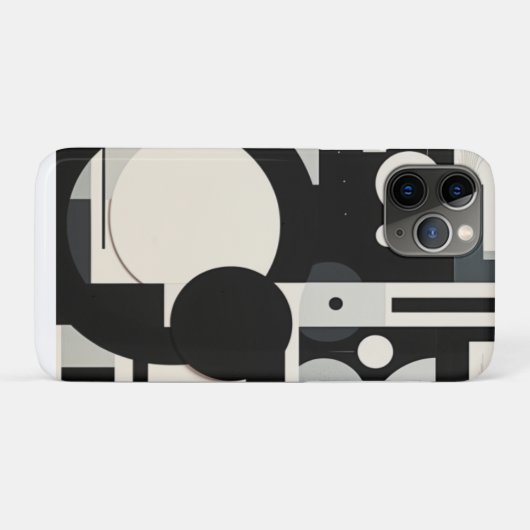 白黒Iphoneケース Case-Mate iPhoneケース (裏面(横))