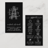 白黒LEDライトセラピースキンアフターケア 名刺 (正面/裏面)