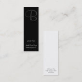 白黒Murray Hill スキニー名刺 (正面/裏面)