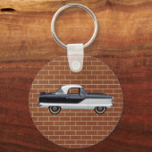 白黒Nash Metropolitan キーホルダー (正面)