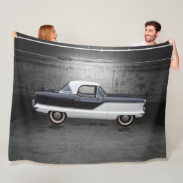 白黒Nash Metropolitan フリースブランケット