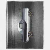 白黒Nash Metropolitan フリースブランケット (正面)