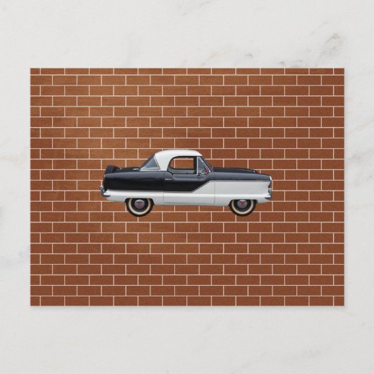 白黒Nash Metropolitan ポストカード (正面)