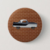 白黒Nash Metropolitan 缶バッジ (正面)